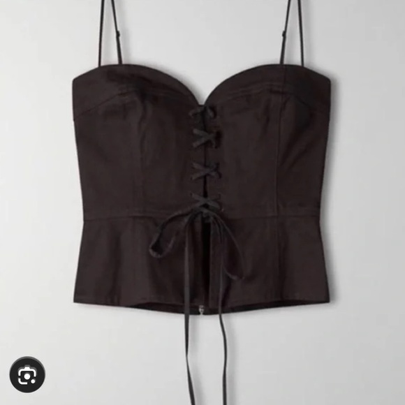 Aritzia Wilfred Loiret Corset Tie Top - Picture 4 of 5